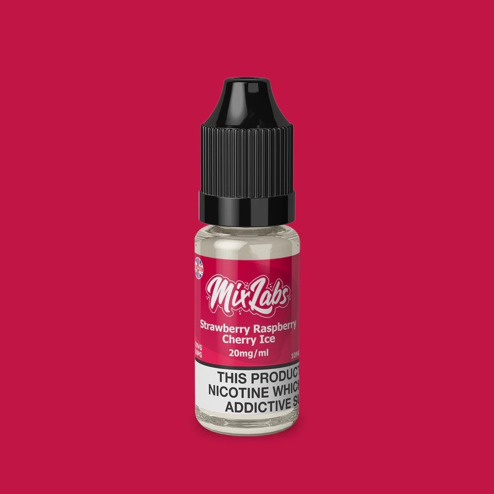Strawberry Raspberry Cherry Ice mix labs nic salts