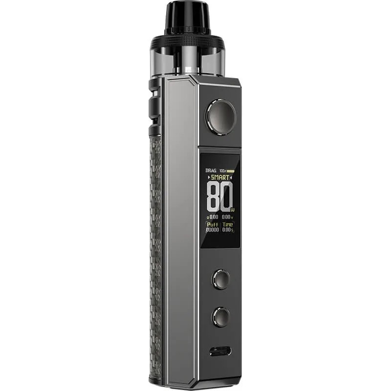 Voopoo grey carbon fibre H80 vape kit