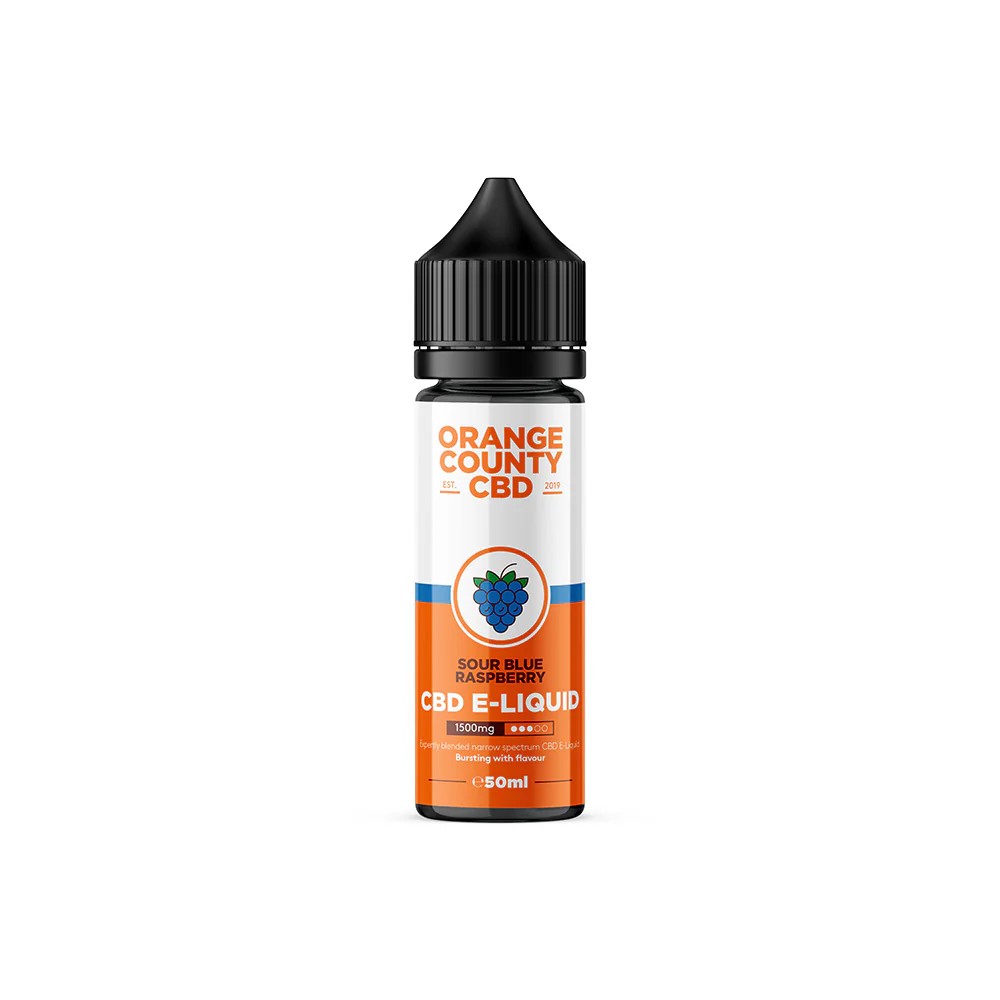 Sour Blue Raspberry E-Liquid 1500mg (50ml) CBD