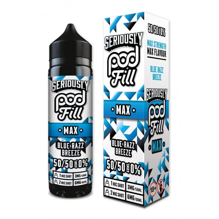 Blue Razz Breeze - Doozy - Seriously Pod Fill Max - 40ml