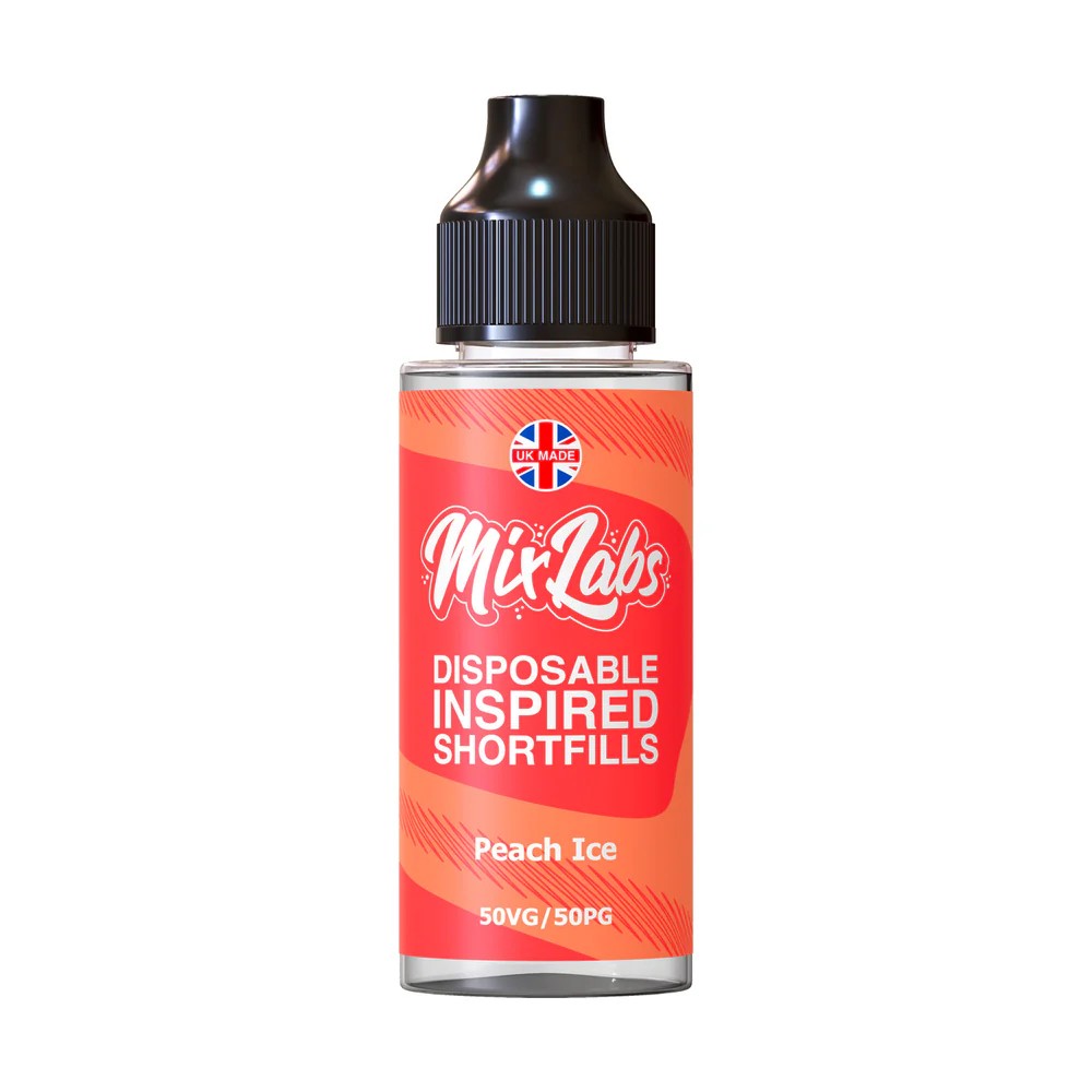 Peach Ice Mix Labs Shortfill 100ml