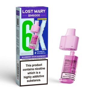 Lost Mary BM6000 Replaceable Pod - Blueberry Sour Raspberry