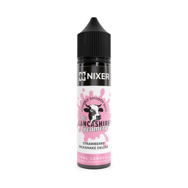 Strawberry Milkshake Deluxe The Lancashire Creamery Longfill by NIXER